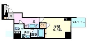 クレビオス南堀江の物件間取画像